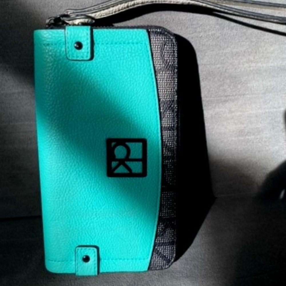 Calvin Klein teal black wallet